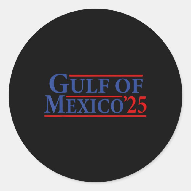 Sticker Rond Amérique Golfe Mexique - Golfe Des Etats-Unis Amér (Devant)