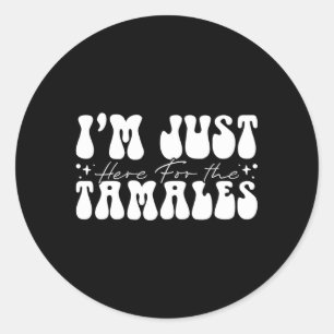 Sticker Rond Amérique Latine Cuisine Mexicaine Je Suis Juste Ic