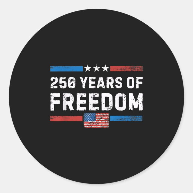 Sticker Rond Amérique Semiquincentenaire Juillet 4 2026 250 Ans (Devant)