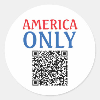 Sticker Rond Amérique seulement - Version 02
