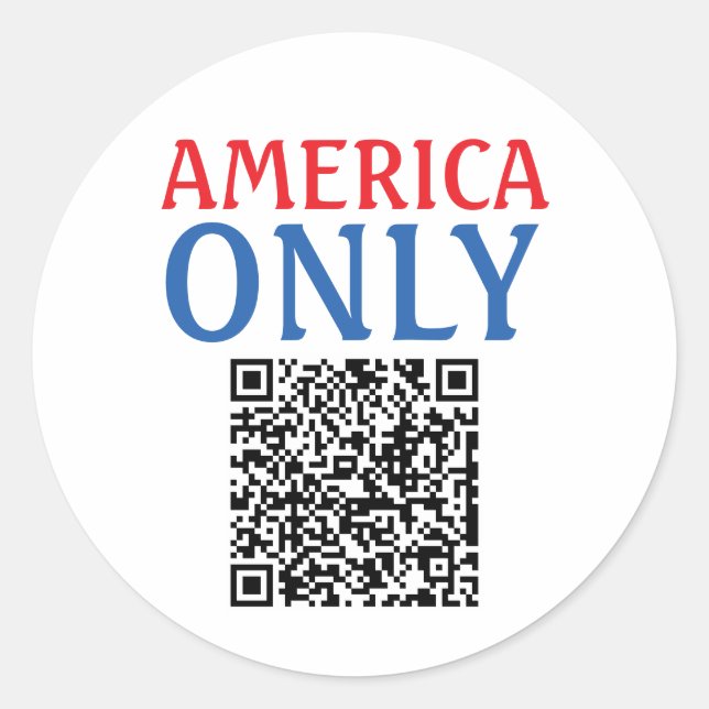 Sticker Rond Amérique seulement - Version 02 (Devant)