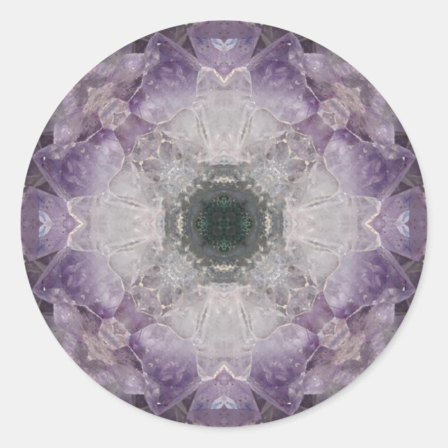 Sticker Rond Amethyst Hello Design! (Devant)