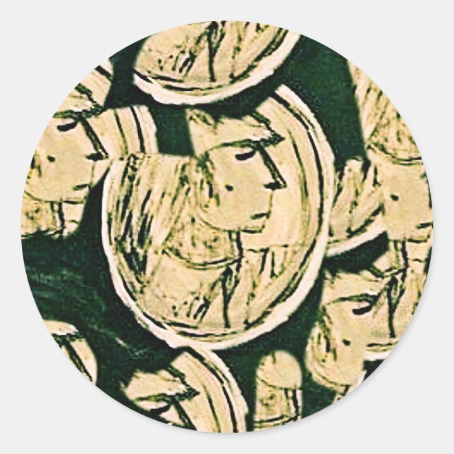 STICKER ROND AMEX NOIR (Devant)