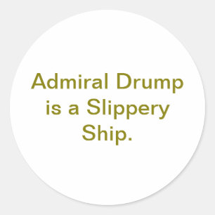 Sticker Rond Amiral Drump Hankamer Artjunkhaus Navire Glissant 