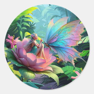 Sticker Rond Amis du jardin