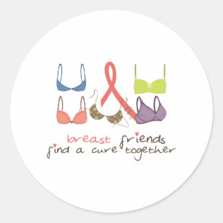 Sticker Rond Amis du sein