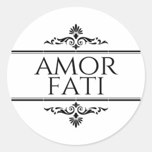 Sticker Rond Amor Fati
