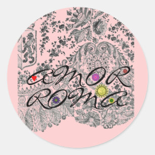 Sticker Rond Amor Roma