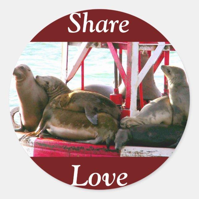 Sticker Rond Amour_ (Devant)