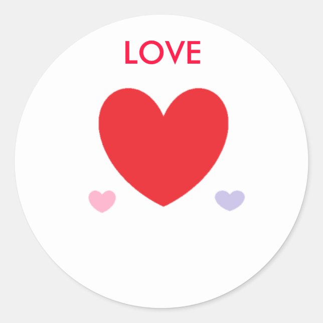 Sticker Rond amour (Devant)