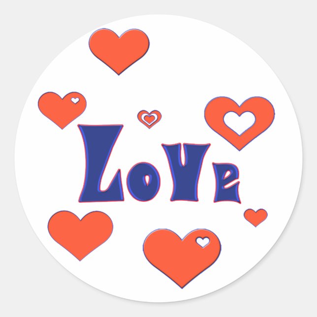 Sticker Rond Amour (Devant)