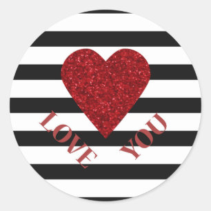 Sticker Rond Amour
