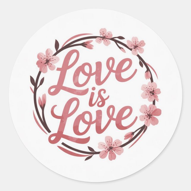 Sticker Rond Amour (Devant)