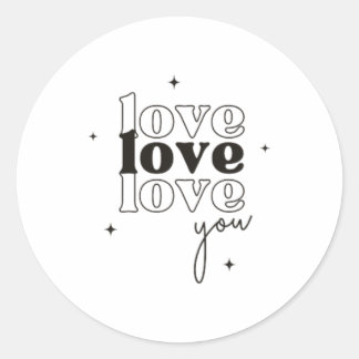 Sticker Rond Amour