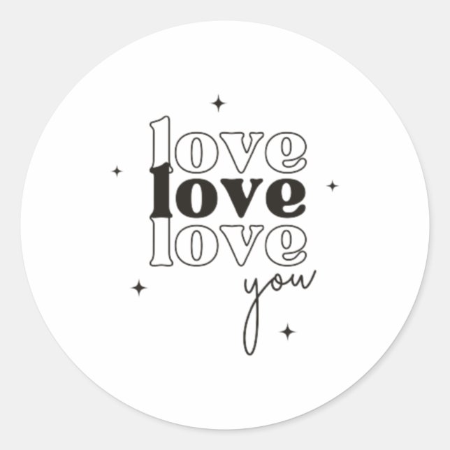 Sticker Rond Amour (Devant)