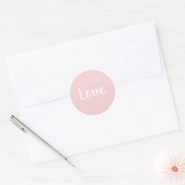 Sticker Rond Amour - (Enveloppe)