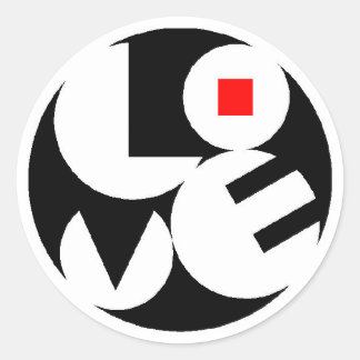 Sticker Rond Amour
