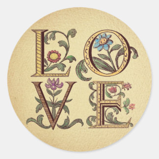 Sticker Rond Amour
