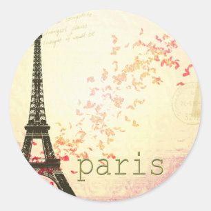 Sticker Rond Amour à Paris