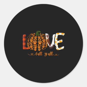 Sticker Rond Amour Automne À Tous Gland Chien Empreinte De Patt