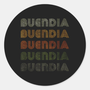 Sticker Rond Amour Coeur Buendia Tee Grunge Style Vintage Noir