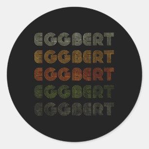Sticker Rond Amour Coeur Eggbert Tee Grunge Style Vintage Noir