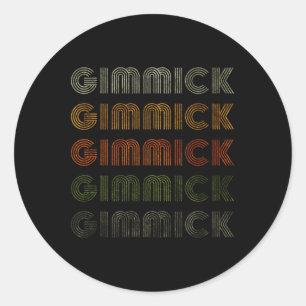 Sticker Rond Amour Coeur Gimmick Tee Grunge Style Vintage Noir