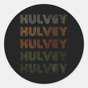 Sticker Rond Amour Coeur Hulvey Tee Grunge Style Vintage Noir H