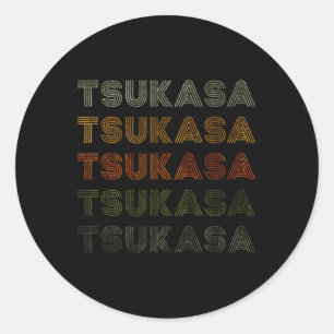 Sticker Rond Amour Coeur Tsukasa Tee Grunge Style Vintage Noir