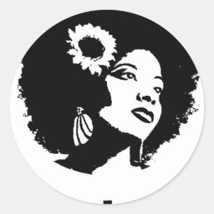 Sticker Rond Amour d'Afro