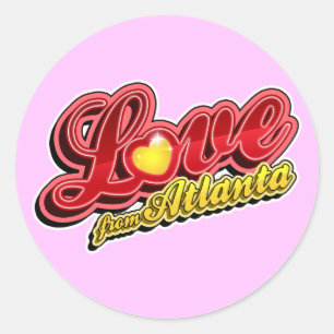 Sticker Rond Amour d'Atlanta