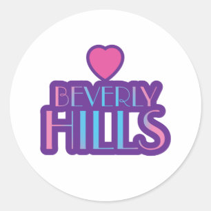 Sticker Rond Amour de Beverly Hills