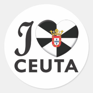 Sticker Rond Amour de Ceuta