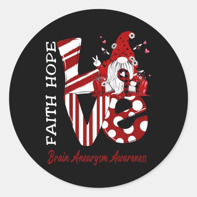 Sticker Rond Amour de gnome d'abeille Prise de conscience d'ané (Devant)