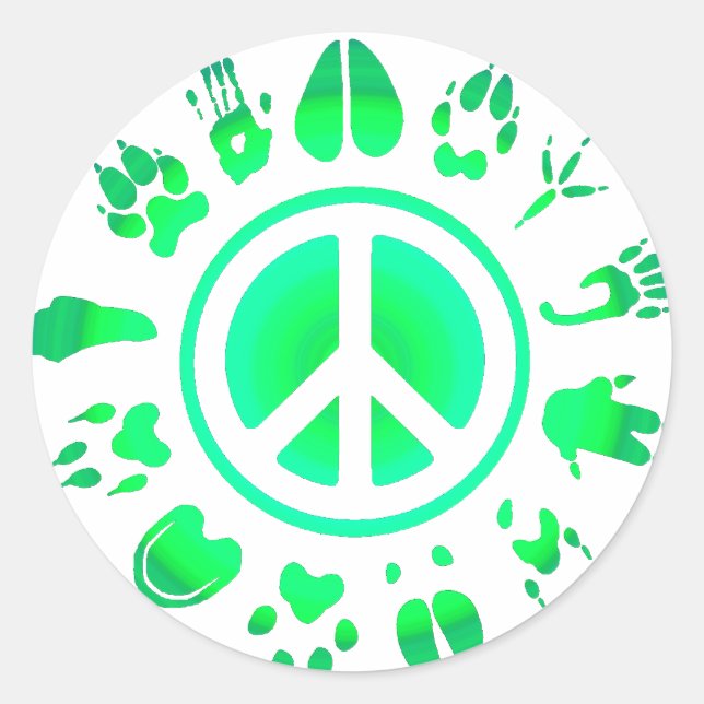 Sticker Rond Amour de la fureur (Devant)