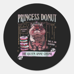Sticker Rond Amour de Livre de Carl Crawler Donut Princesse Rét