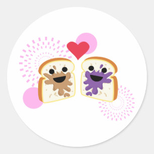 Sticker Rond Amour de PB& J