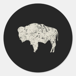 Sticker Rond Amour de silhouette d'hommes et de femmes de buffl