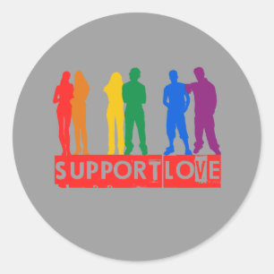 Sticker Rond Amour de soutien