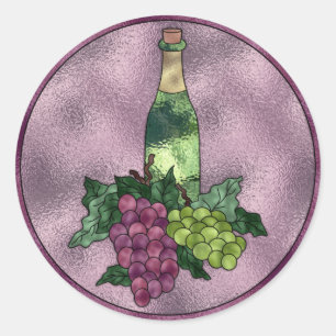 Sticker Rond Amour de vin