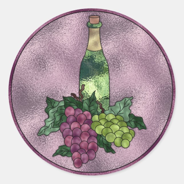 Sticker Rond Amour de vin (Devant)