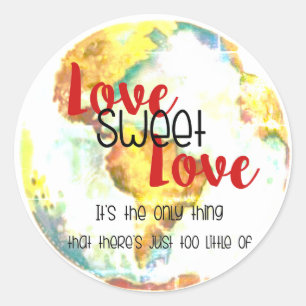 Sticker Rond Amour Douce Amour - Juste Trop Peu De Design