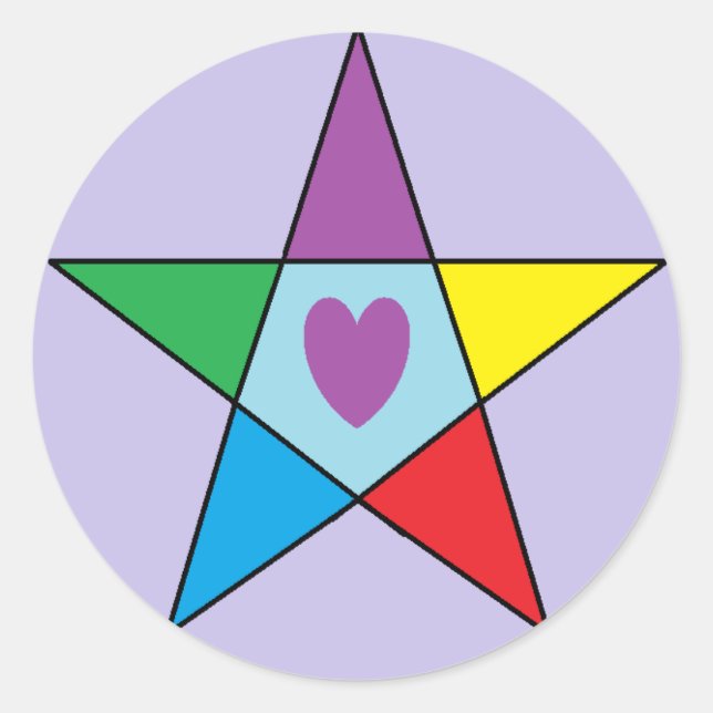 Sticker Rond Amour élémentaire (Devant)