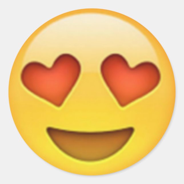 Sticker Rond Amour Emojis (Devant)