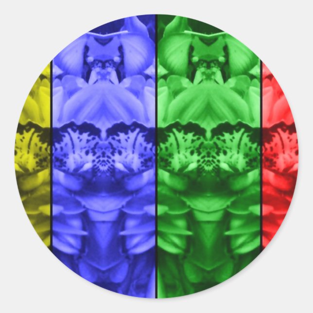 Sticker Rond Amour et paix_ (Devant)