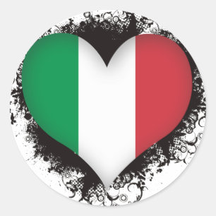 Sticker Rond Amour Italie du cru I