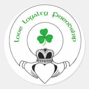 Sticker Rond Amour, Loyauté, Amitié Claddah