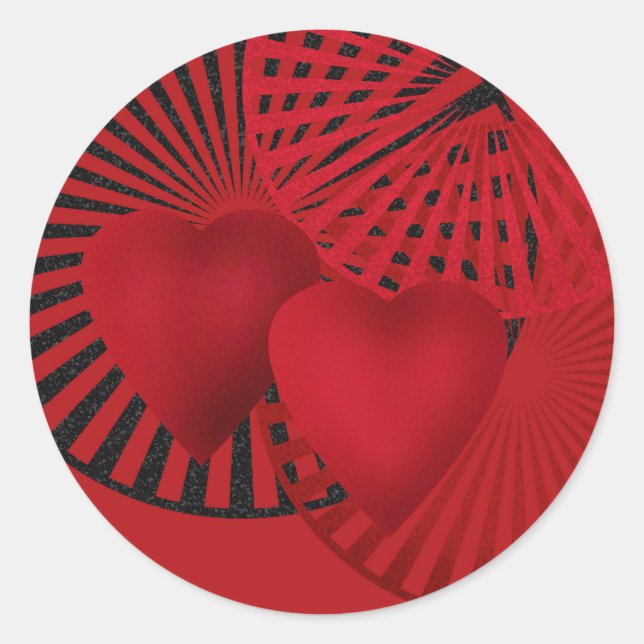 Sticker Rond Amour, Mariage (Devant)