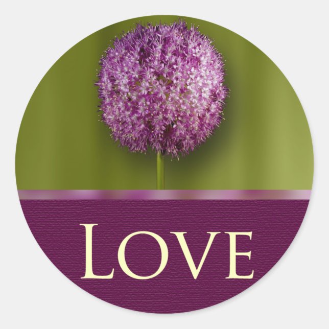 Sticker Rond Amour Mariage Anniversaire Et Événement Enveloppe  (Devant)