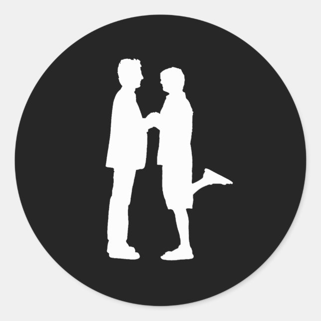 Sticker Rond Amour masculin (Devant)